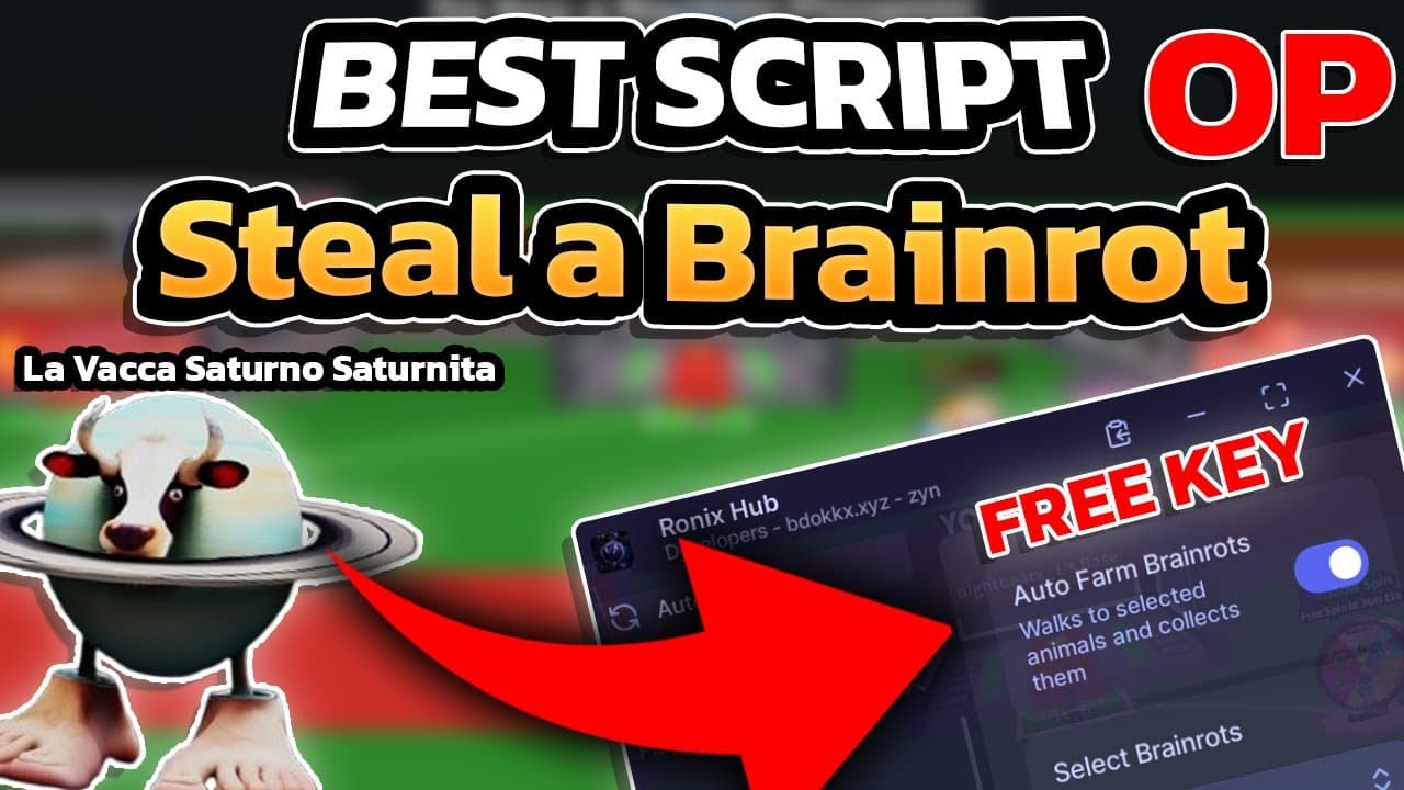 Roblox Brainrot Script GUI: Instant Steal, Speed, NoClip & Anti-Kick